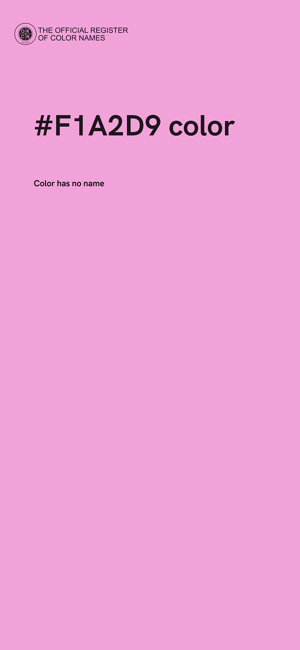 #F1A2D9 color image