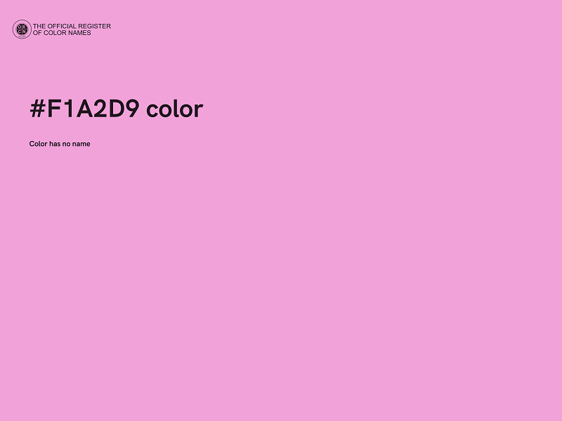 #F1A2D9 color image
