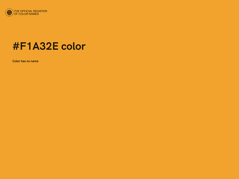 #F1A32E color image