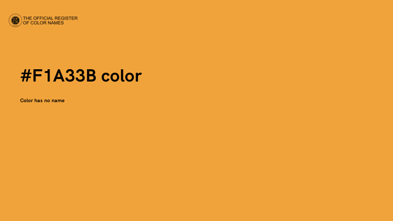 #F1A33B color image