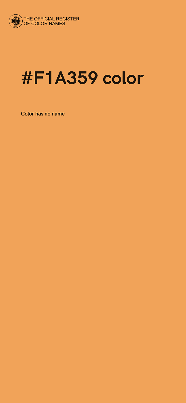 #F1A359 color image