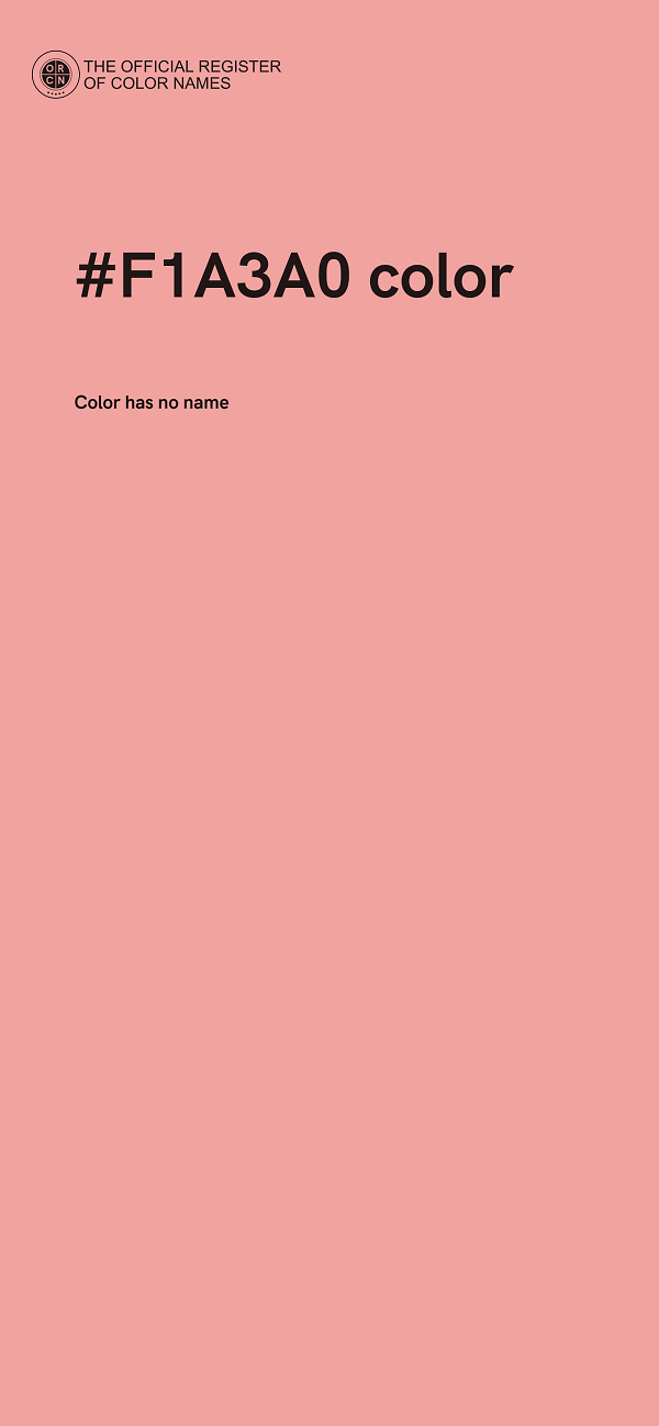 #F1A3A0 color image