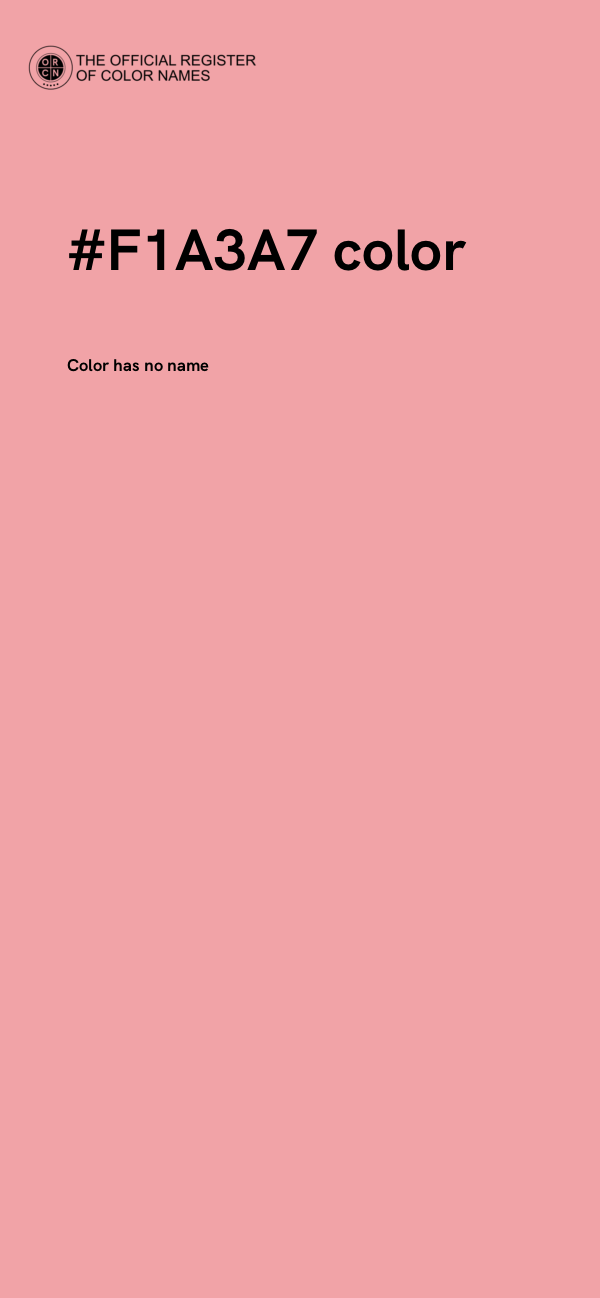 #F1A3A7 color image
