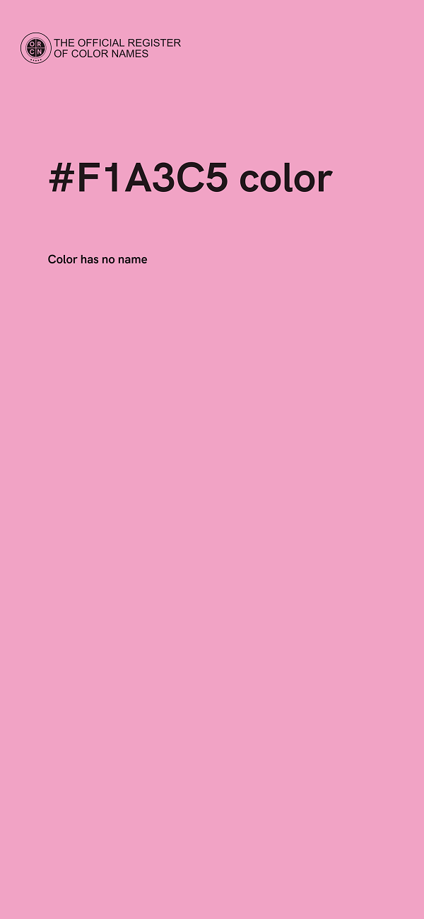 #F1A3C5 color image