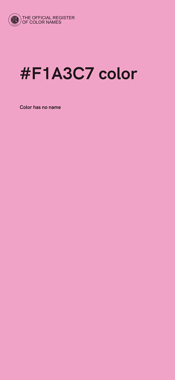 #F1A3C7 color image