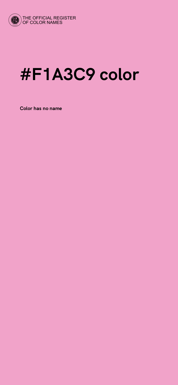 #F1A3C9 color image
