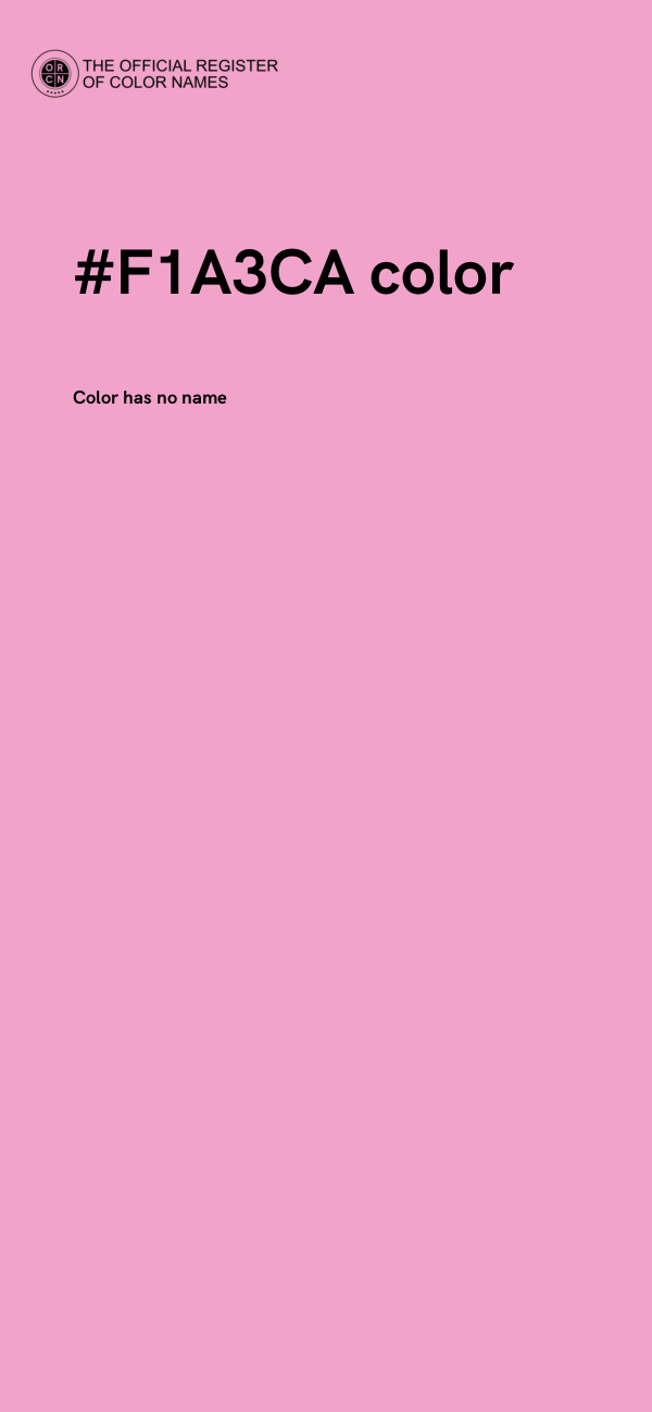 #F1A3CA color image