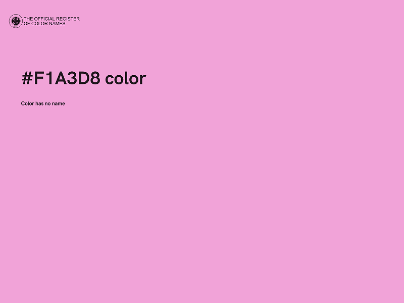 #F1A3D8 color image