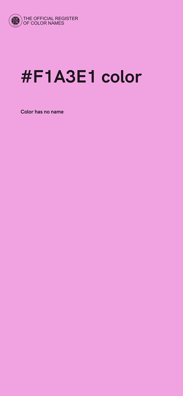 #F1A3E1 color image