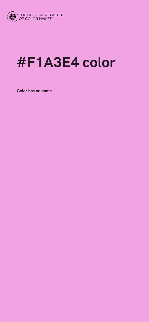 #F1A3E4 color image