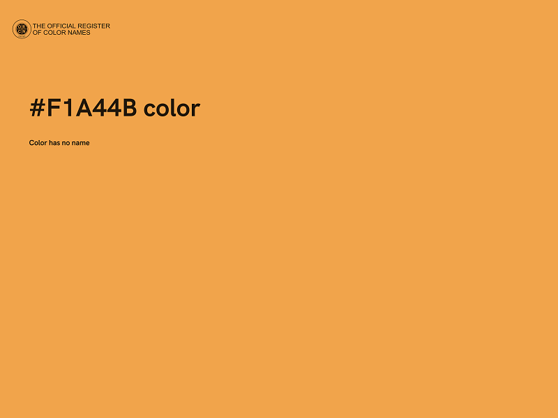 #F1A44B color image