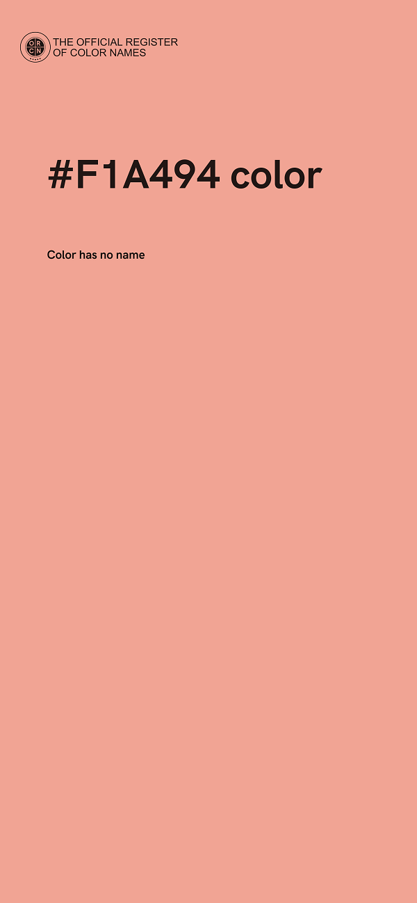 #F1A494 color image