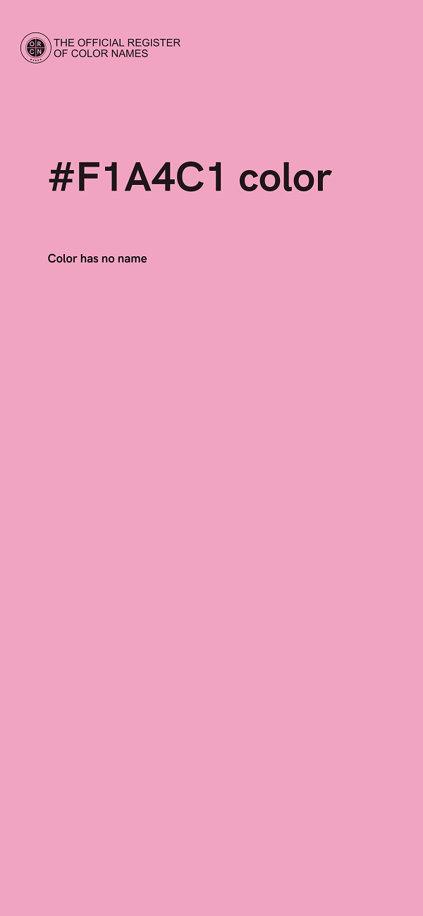 #F1A4C1 color image