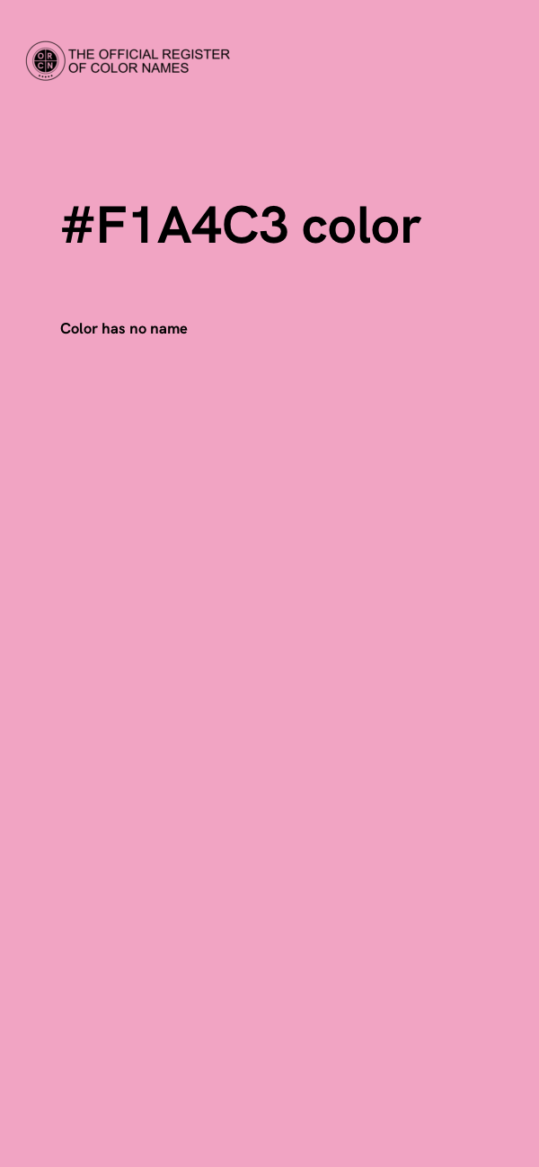 #F1A4C3 color image