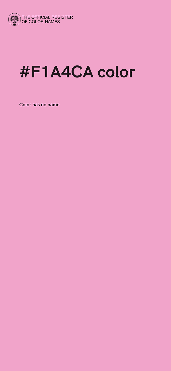 #F1A4CA color image