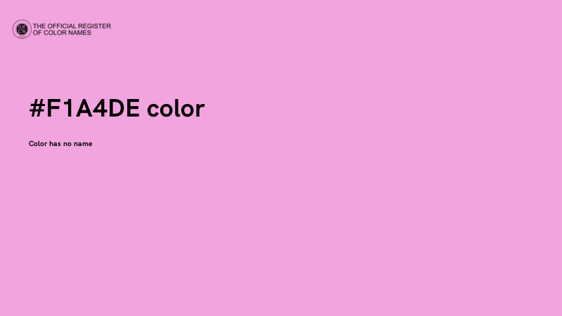 #F1A4DE color image