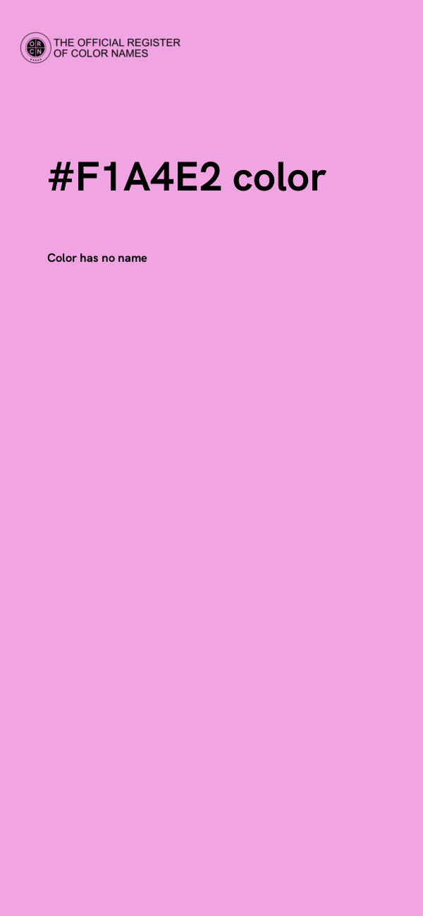 #F1A4E2 color image