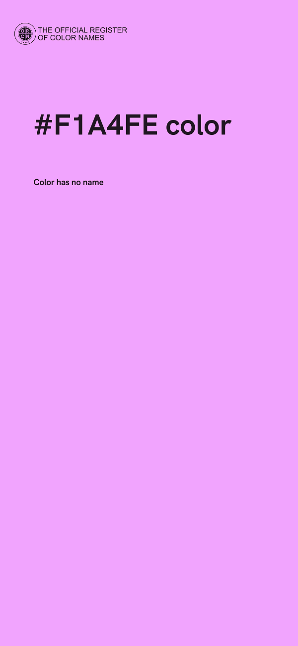 #F1A4FE color image