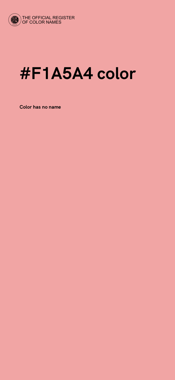 #F1A5A4 color image