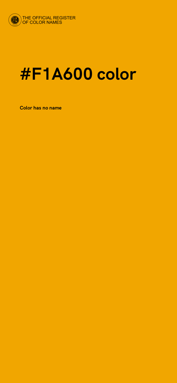 #F1A600 color image