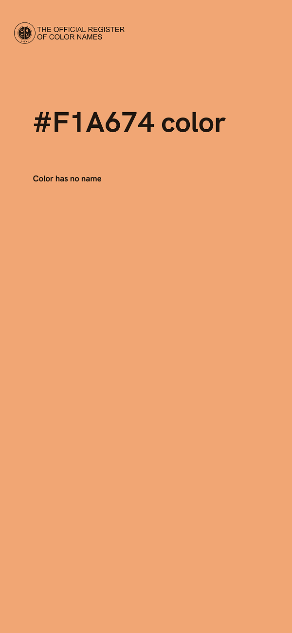 #F1A674 color image