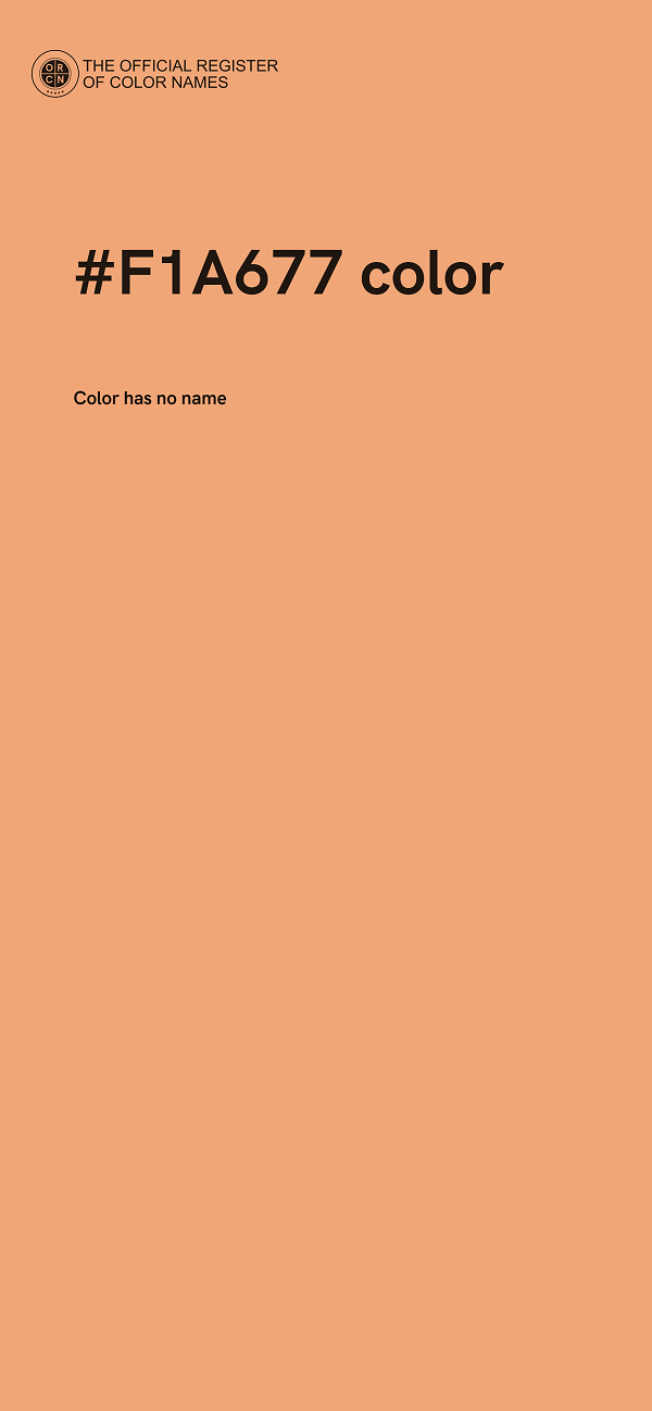 #F1A677 color image