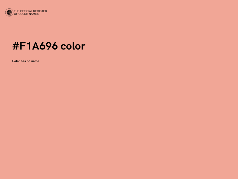 #F1A696 color image