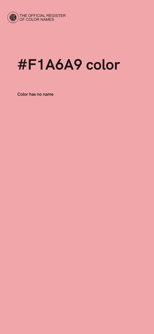#F1A6A9 color image