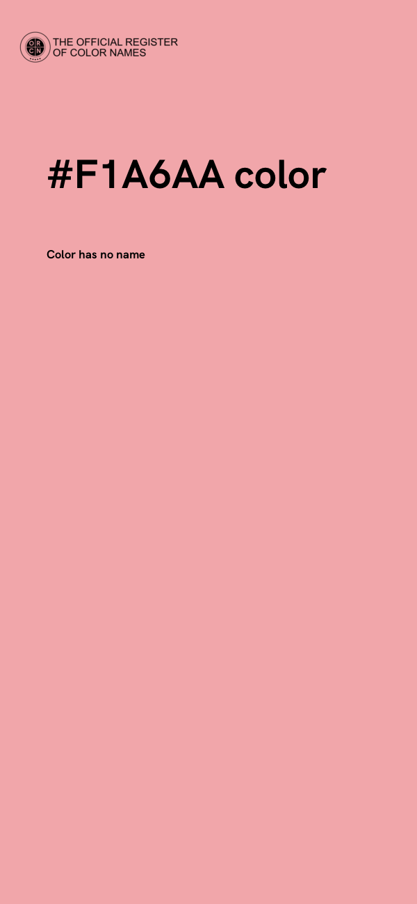 #F1A6AA color image