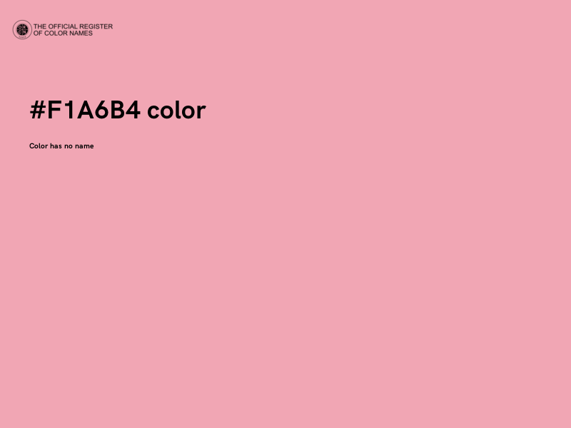 #F1A6B4 color image