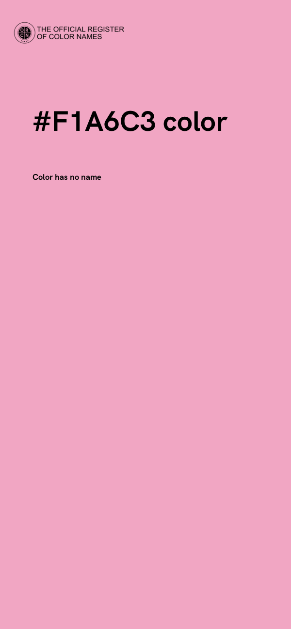 #F1A6C3 color image