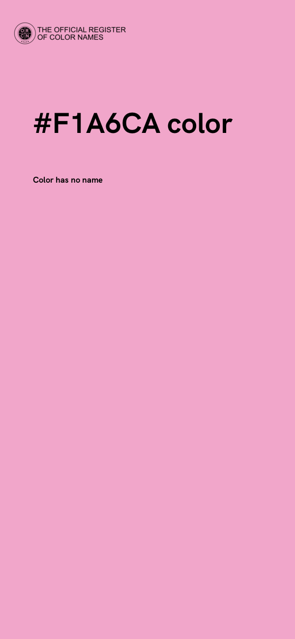#F1A6CA color image