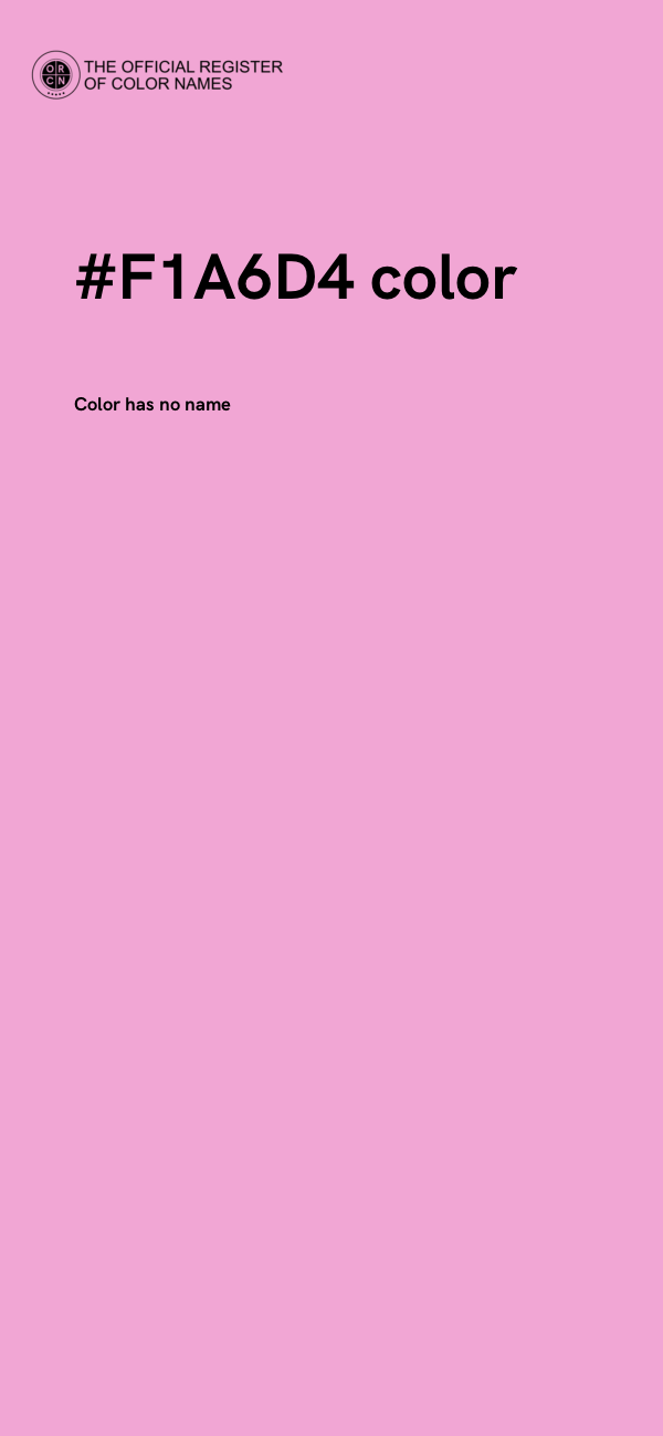 #F1A6D4 color image