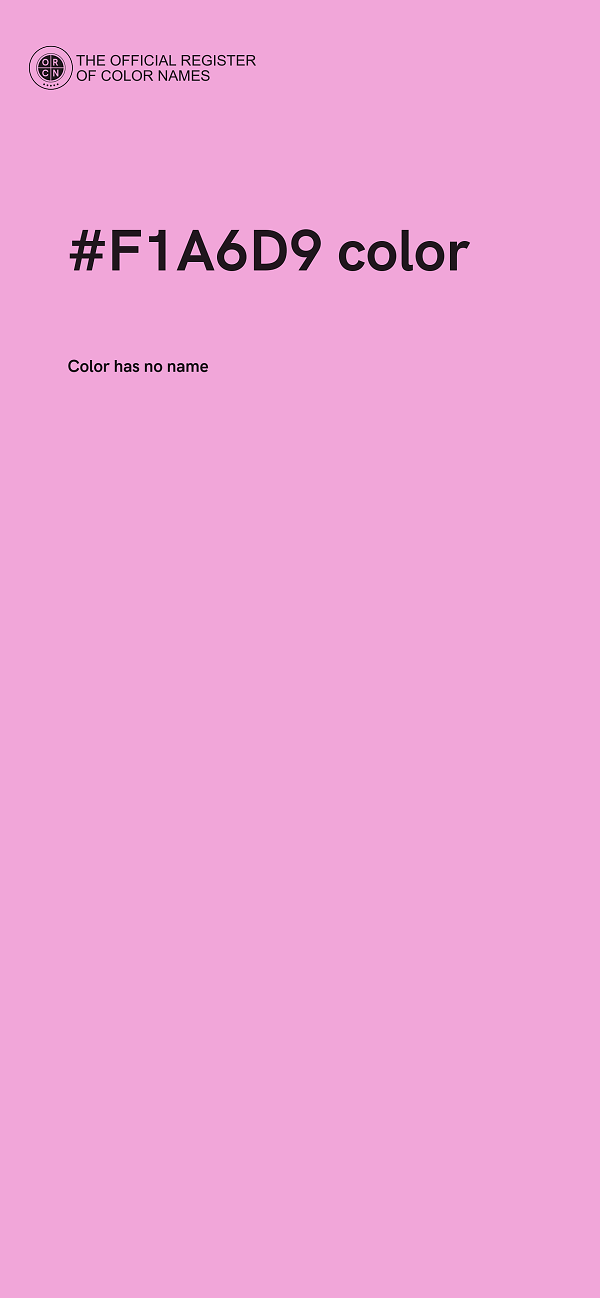 #F1A6D9 color image