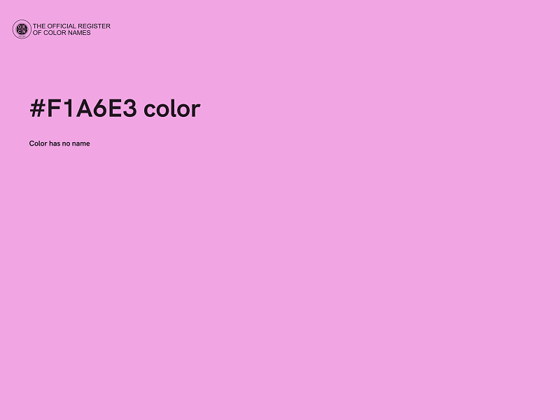 #F1A6E3 color image