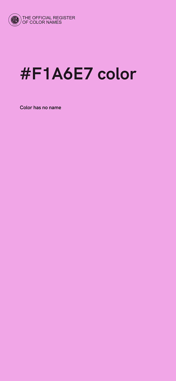 #F1A6E7 color image