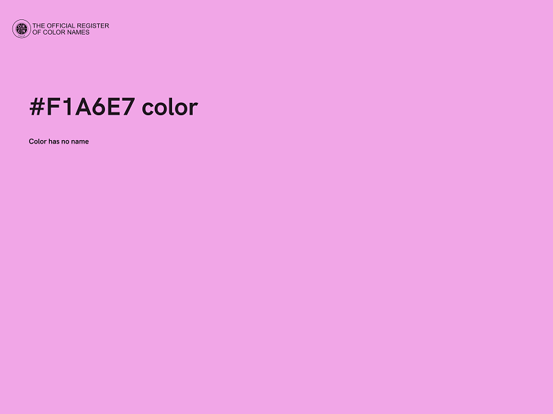 #F1A6E7 color image