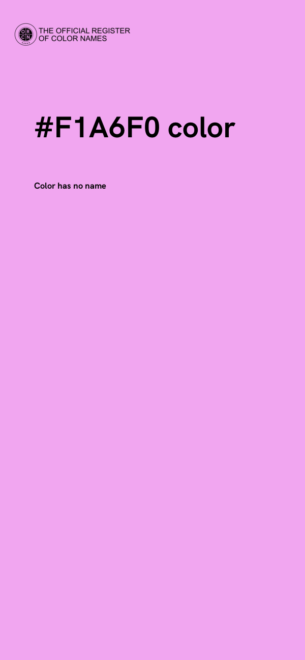 #F1A6F0 color image