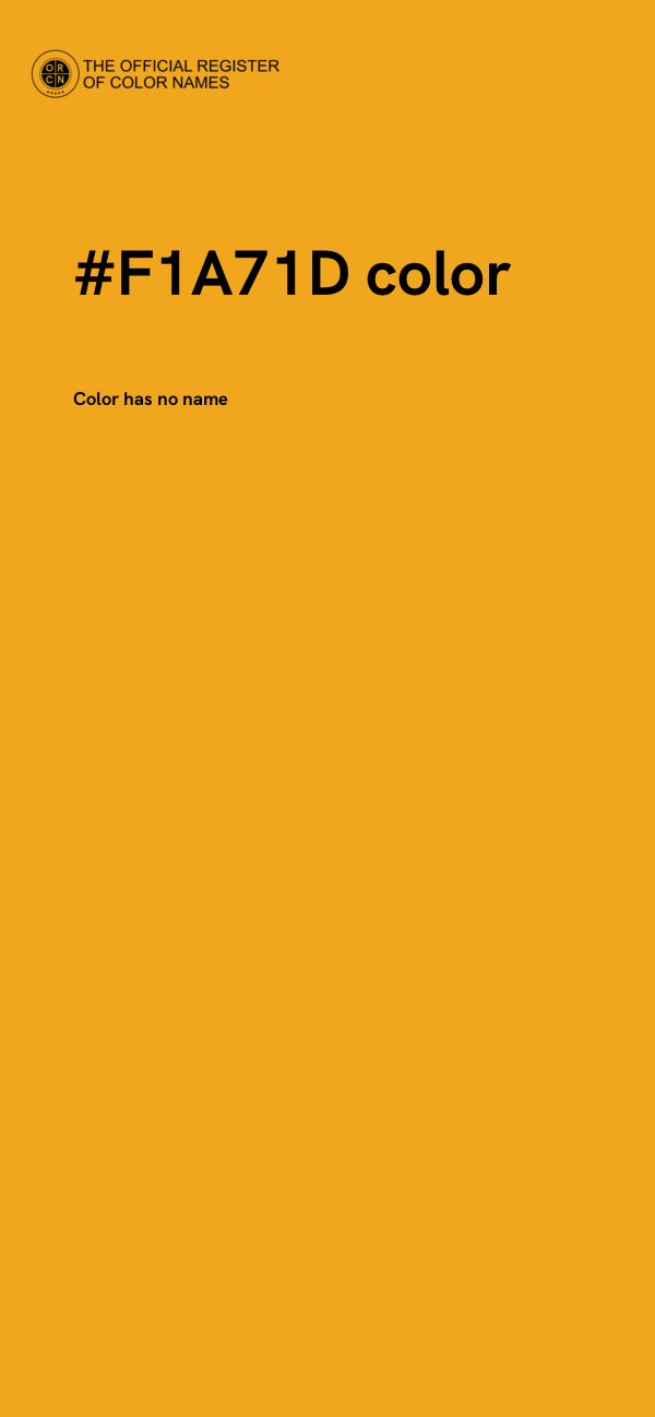 #F1A71D color image