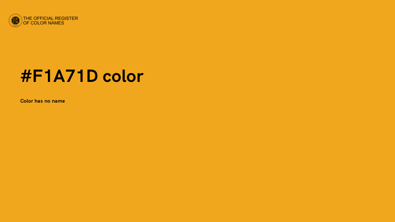 #F1A71D color image