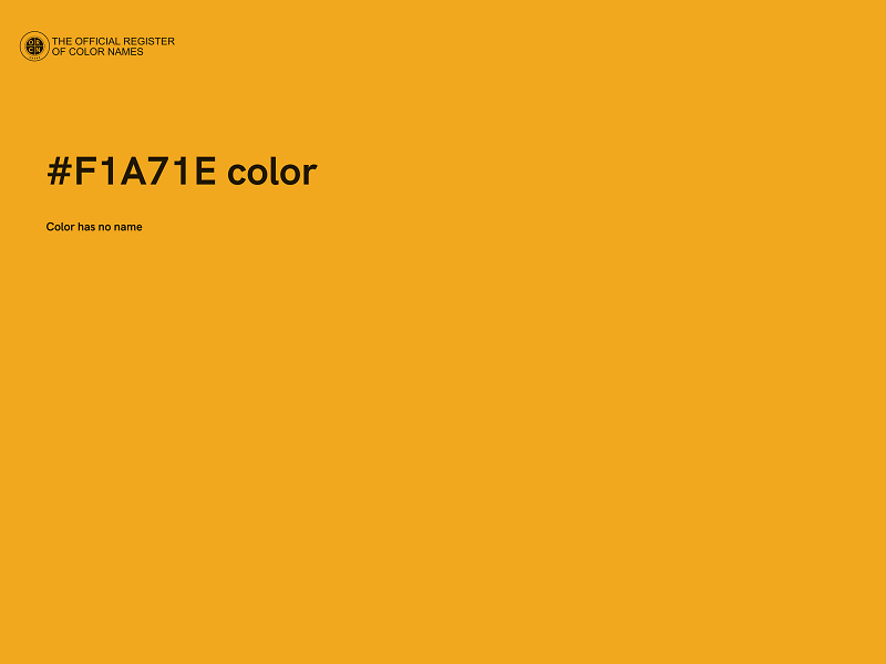 #F1A71E color image