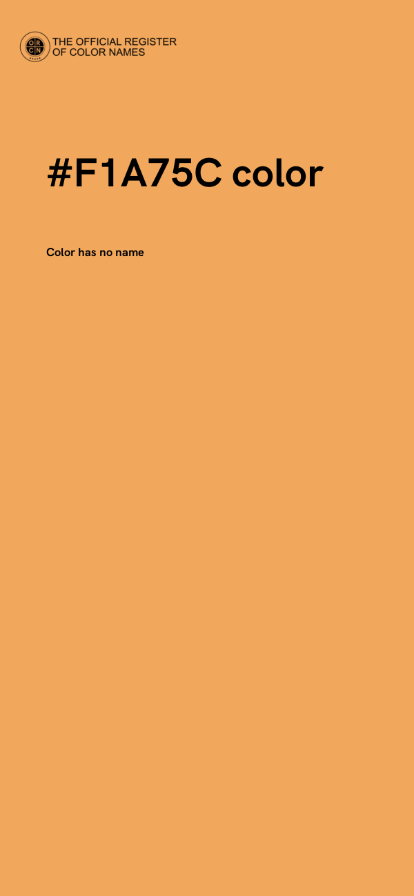#F1A75C color image