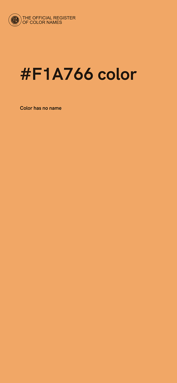 #F1A766 color image