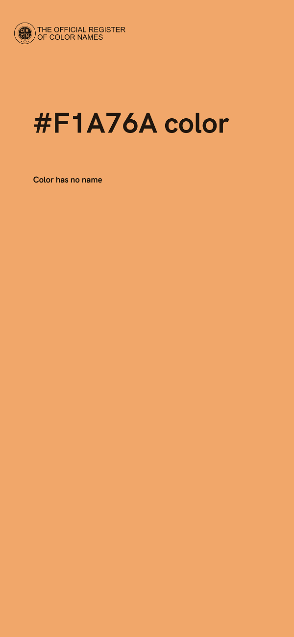 #F1A76A color image