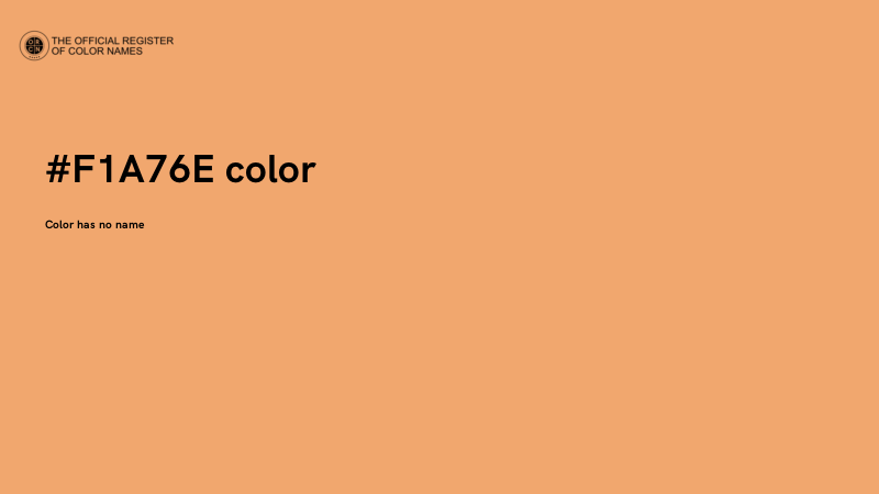 #F1A76E color image