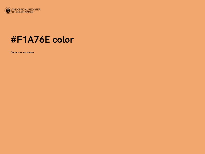 #F1A76E color image