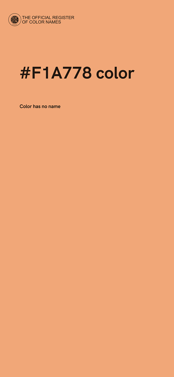 #F1A778 color image