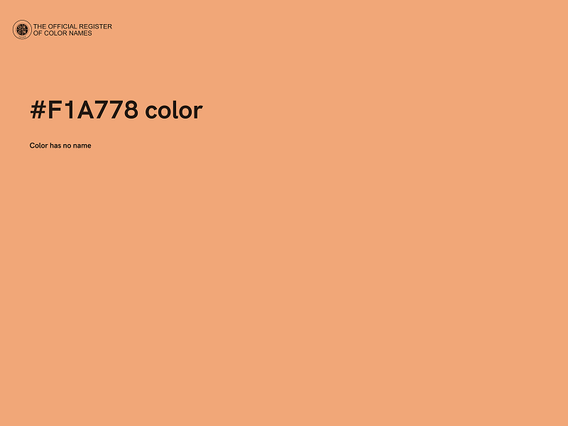 #F1A778 color image