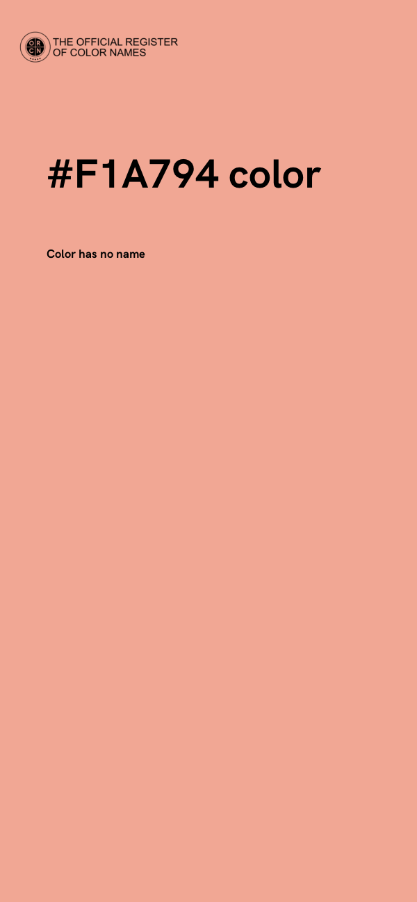 #F1A794 color image