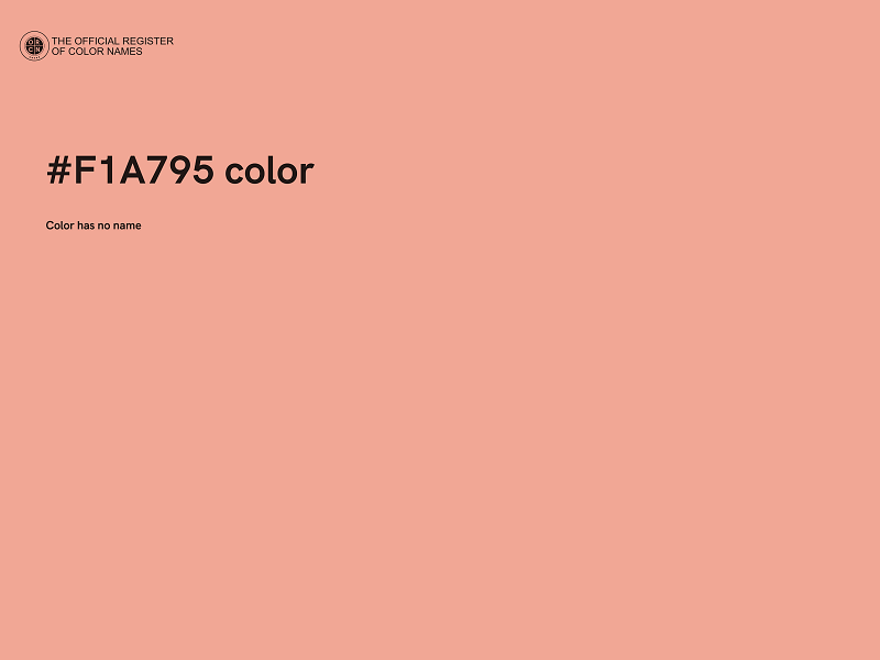 #F1A795 color image